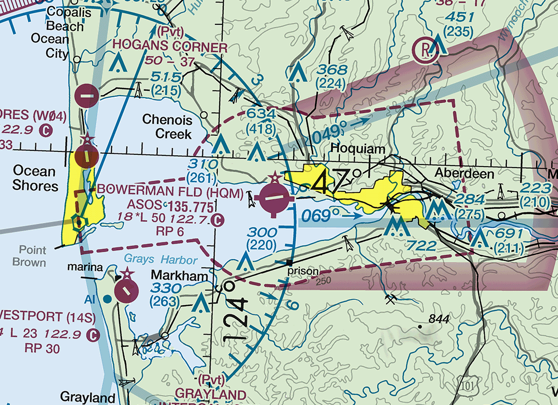 Sectional chart extract