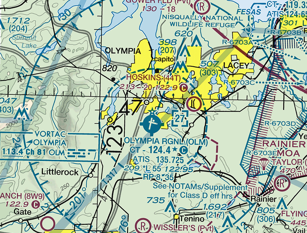 Sectional chart extract